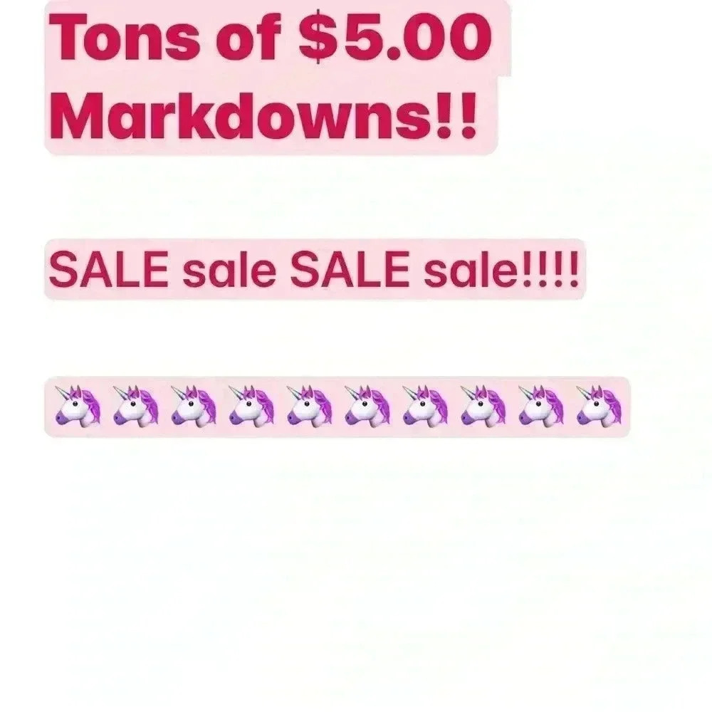 $5.00 FIVE DOLLAR SALE!!!! lots of five dollar markdowns bundle and save more!